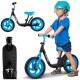 Balansa velosipēds ar EVA platformu 12" melns un zils