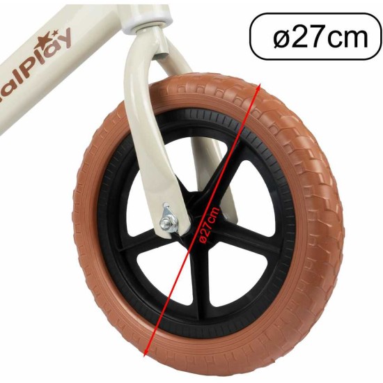 Līdzsvara velosipēds Malplay 12" Eva, balts