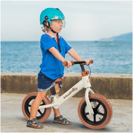 Līdzsvara velosipēds Malplay 12" Eva, balts