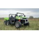 Divvietīga bērnu elektromobilis Farmer Truck, zaļa 4x4 300 W