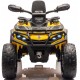 Elektriskais kvadracikls Can Am Outlander 4x4 800W DK-CA005, dzeltens