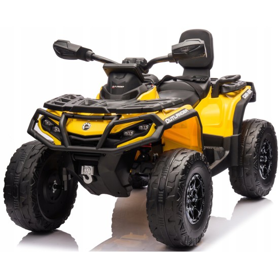 Elektriskais kvadracikls Can Am Outlander 4x4 800W DK-CA005, dzeltens