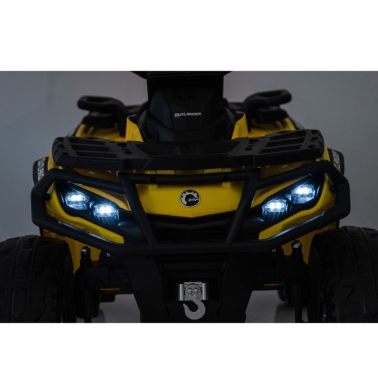 Elektriskais kvadracikls Can Am Outlander 4x4 800W DK-CA005, dzeltens