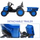 Elektriskais traktors ar piekabi Farmer, Blue