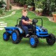 Elektriskais traktors ar piekabi Farmer, Blue
