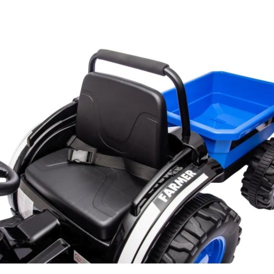 Elektriskais traktors ar piekabi Farmer, Blue