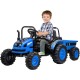 Elektriskais traktors ar piekabi Farmer, Blue