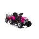 Elektriskais traktors ar piekabi XMX611, rozā