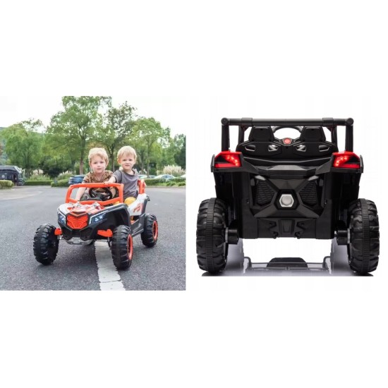 Elektroauto bērniem Buggy UTV NEL-901 Black 4x4, melns