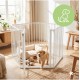 Drošības vārti bērniem 87–340 cm, balti, modulāri