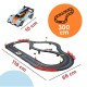 Automašīnu trase Top Turbo, 300 cm, 2 LED automašīnas, 2 pultis