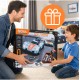 Automašīnu trase Top Turbo, 300 cm, 2 LED automašīnas, 2 pultis