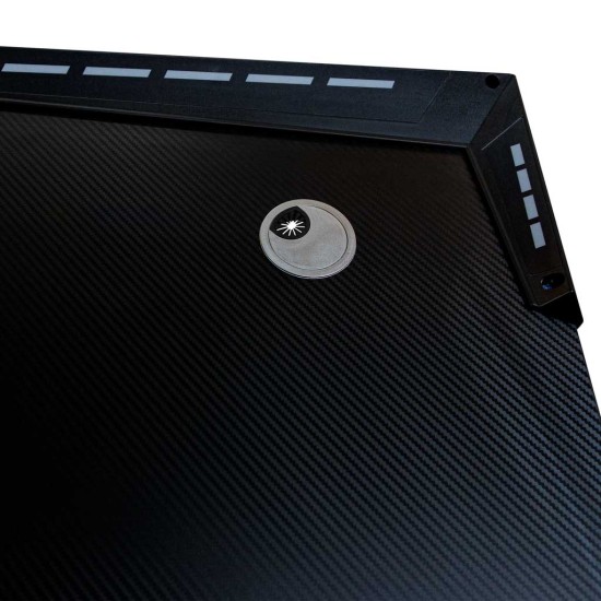 Datorgalds Gaming RGB KX2639 (120x60 cm, Melns)
