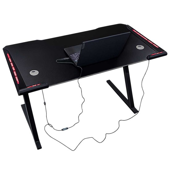 Datorgalds Gaming RGB KX2639 (120x60 cm, Melns)