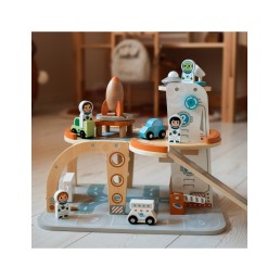 Koka kosmosa stacija - garāža ar aksesuāriem Tooky Toy TJ903