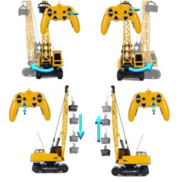 Ar tālvadības pulti vadāms celtniecības celtnis RC, 50 cm