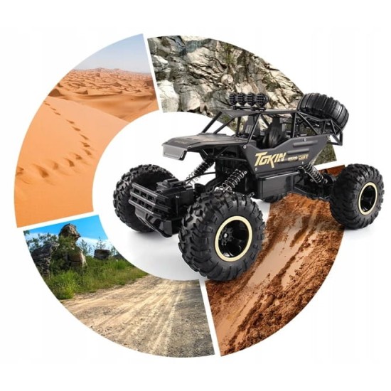 RC automobilis „Rock Crawler“ 1:12 4WD METAL, zaļš