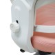 Bērnu rakstāmgalda krēsls, ergonomisks, grozāms, ar regulējamu augstumu, rozā