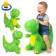 Piepūšamais gumijas batuts Dinozaurs ar pumpi, 49 cm