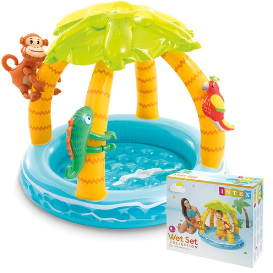 Piepūšamais bērnu baseins ar jumtiņu INTEX 58417