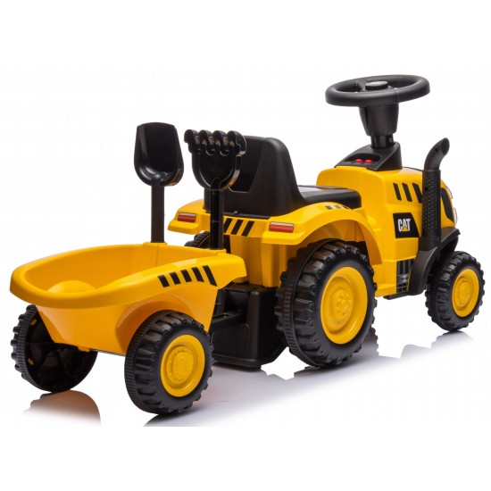 Bērnu traktors ar piekabi "CAT" caterpillar 