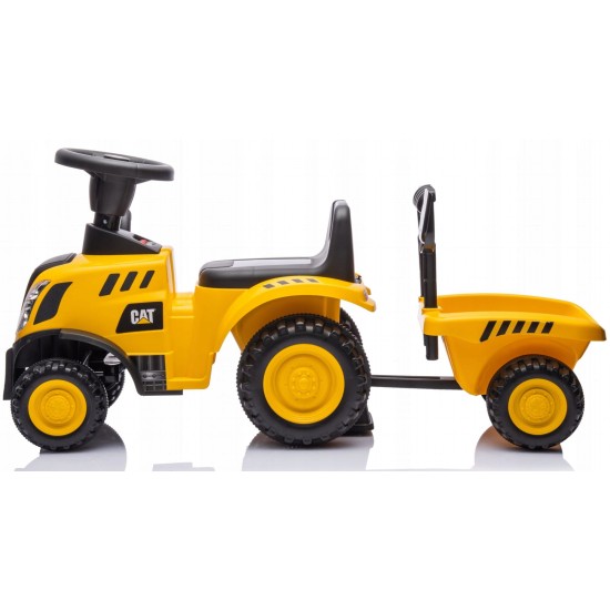 Bērnu traktors ar piekabi "CAT" caterpillar 