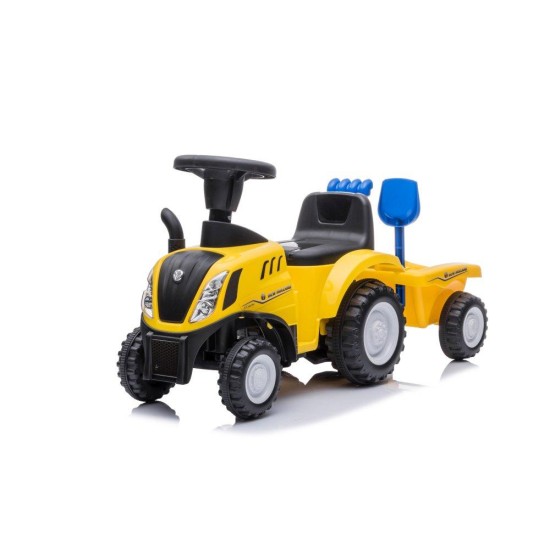 Bērnu traktors ar piekabi New Holland , dzeltena