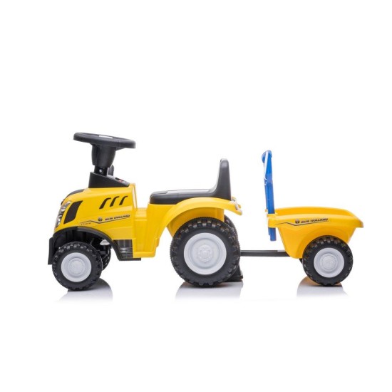 Bērnu traktors ar piekabi New Holland , dzeltena
