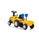 Bērnu traktors ar piekabi New Holland , dzeltena