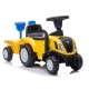 Bērnu traktors ar piekabi New Holland , dzeltena