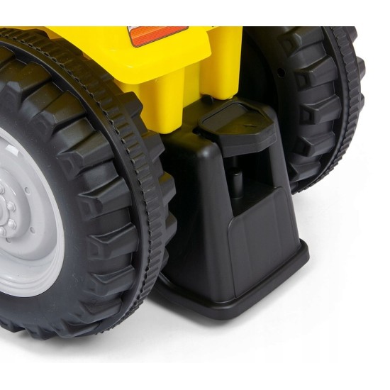 Bērnu traktors ar piekabi New Holland , dzeltena