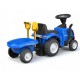 Bērnu traktors ar piekabi New Holland , zils