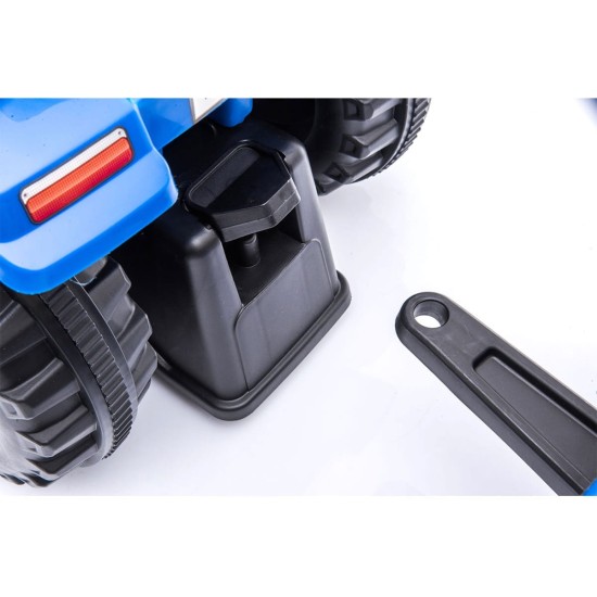Bērnu traktors ar piekabi New Holland , zils