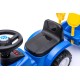 Bērnu traktors ar piekabi New Holland , zils
