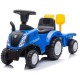 Bērnu traktors ar piekabi New Holland , zils