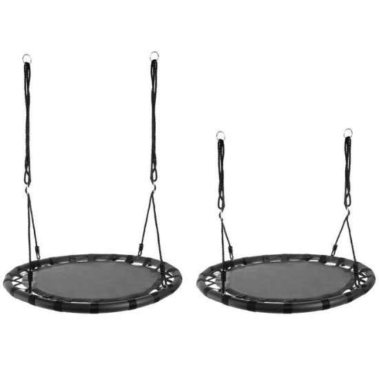 Piekārta šūpoles stārķa ligzda 100 cm / 150 kg Black