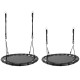 Piekārta šūpoles stārķa ligzda 100 cm / 150 kg Black