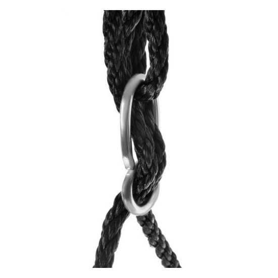 Piekārta šūpoles stārķa ligzda 100 cm / 150 kg Black