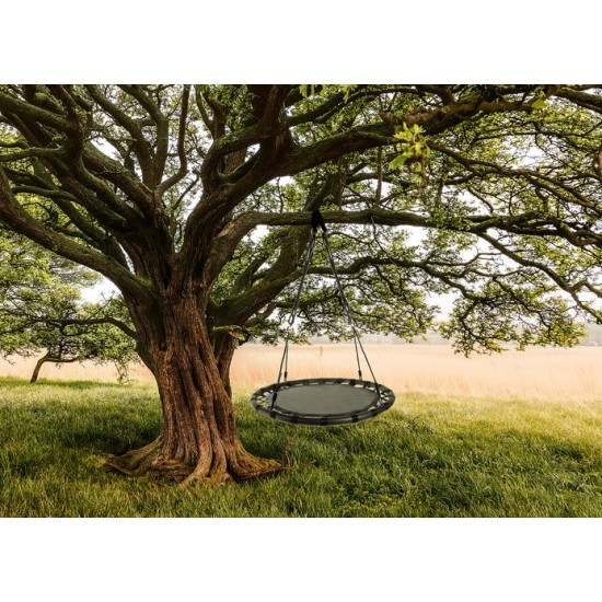 Piekārta šūpoles stārķa ligzda 100 cm / 150 kg Black