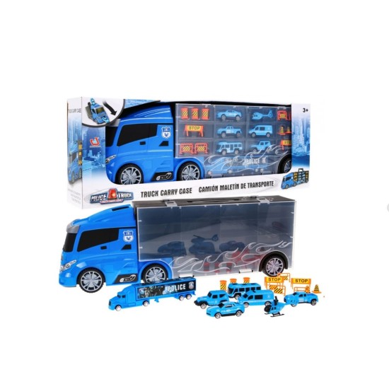 Autovedējs "Policijas transporteris" ar piederumiem XXL
