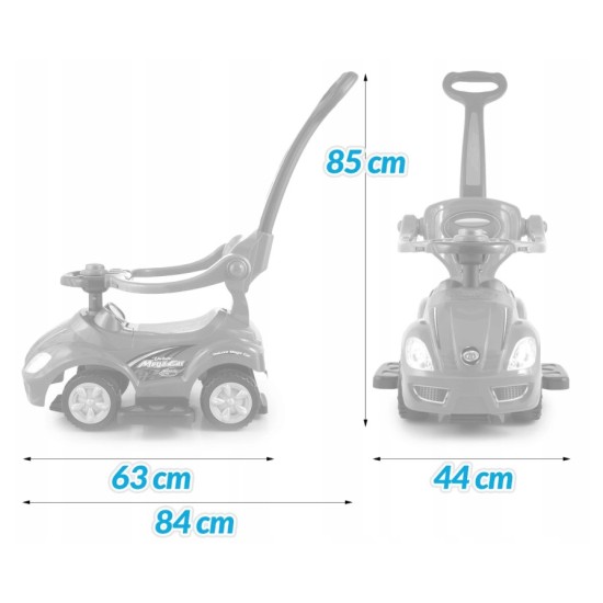 Mašīna - stūmējs MEGA CAR 3w1