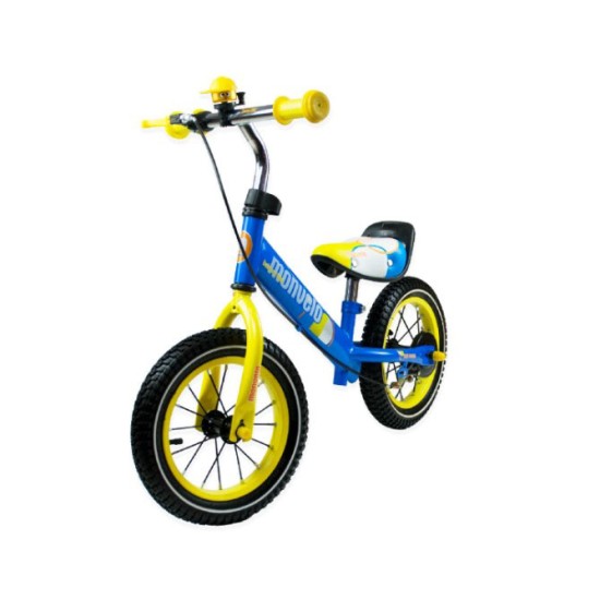 Līdzsvara velosipēds Monvelo ar bremzēm un piepūšamiem riteņiem Blue