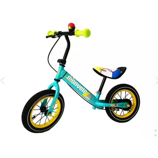 Līdzsvara velosipēds Monvelo ar bremzēm un piepūšamiem riteņiem Elektriskais