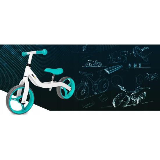 Alumīnija līdzsvara velosipēds Egaleco Aluminium Cyan