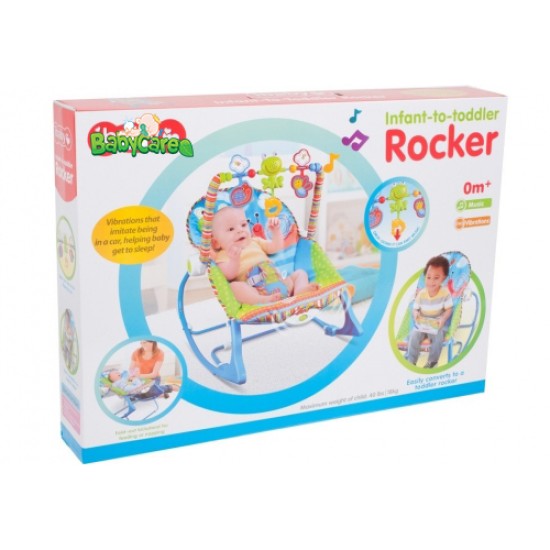 Šūpuļkrēsls vibrējošs - IBABY 3*1 zils