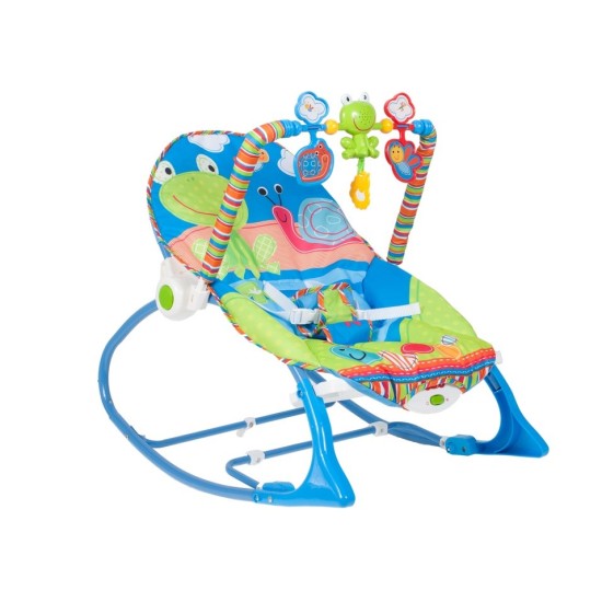 Šūpuļkrēsls vibrējošs - IBABY 3*1 zils