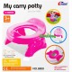 Sulankstomas naktipuodis "Travel Potty" rožinis