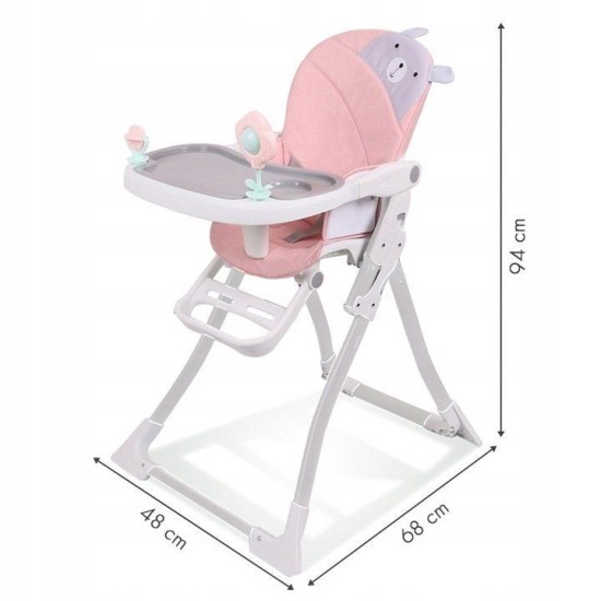Barošanas krēsls Renifer Ecotoys Rose