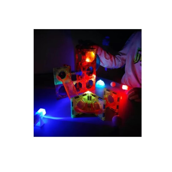 Luminous Magnetic izglītojošs konstruktors Light Magnetic, 75 daļas