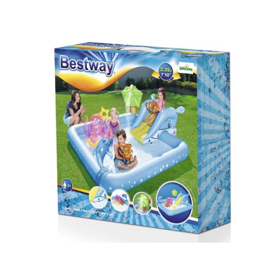 BESTWAY bērnu baseins "Akvārijs" ar ūdens strūklu